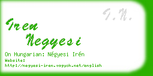 iren negyesi business card